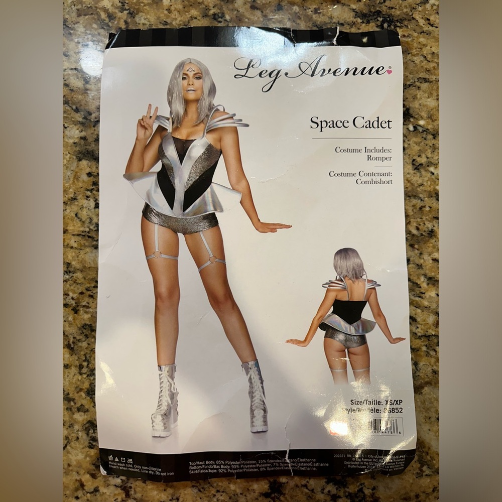 Leg Avenue Space Cadet Costume - Silver and Black